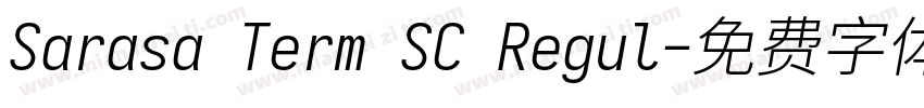 Sarasa Term SC Regul字体转换
